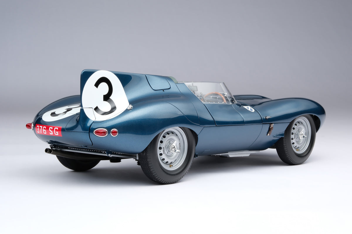Jaguar D-type - Vainqueur du Mans 1957 - Flockhart & Bueb - Échelle 1/8