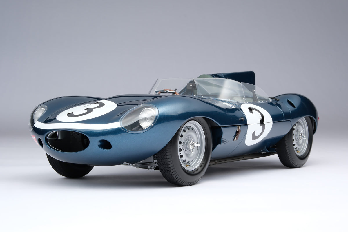 Jaguar D-type - Vainqueur du Mans 1957 - Flockhart & Bueb - Échelle 1/8