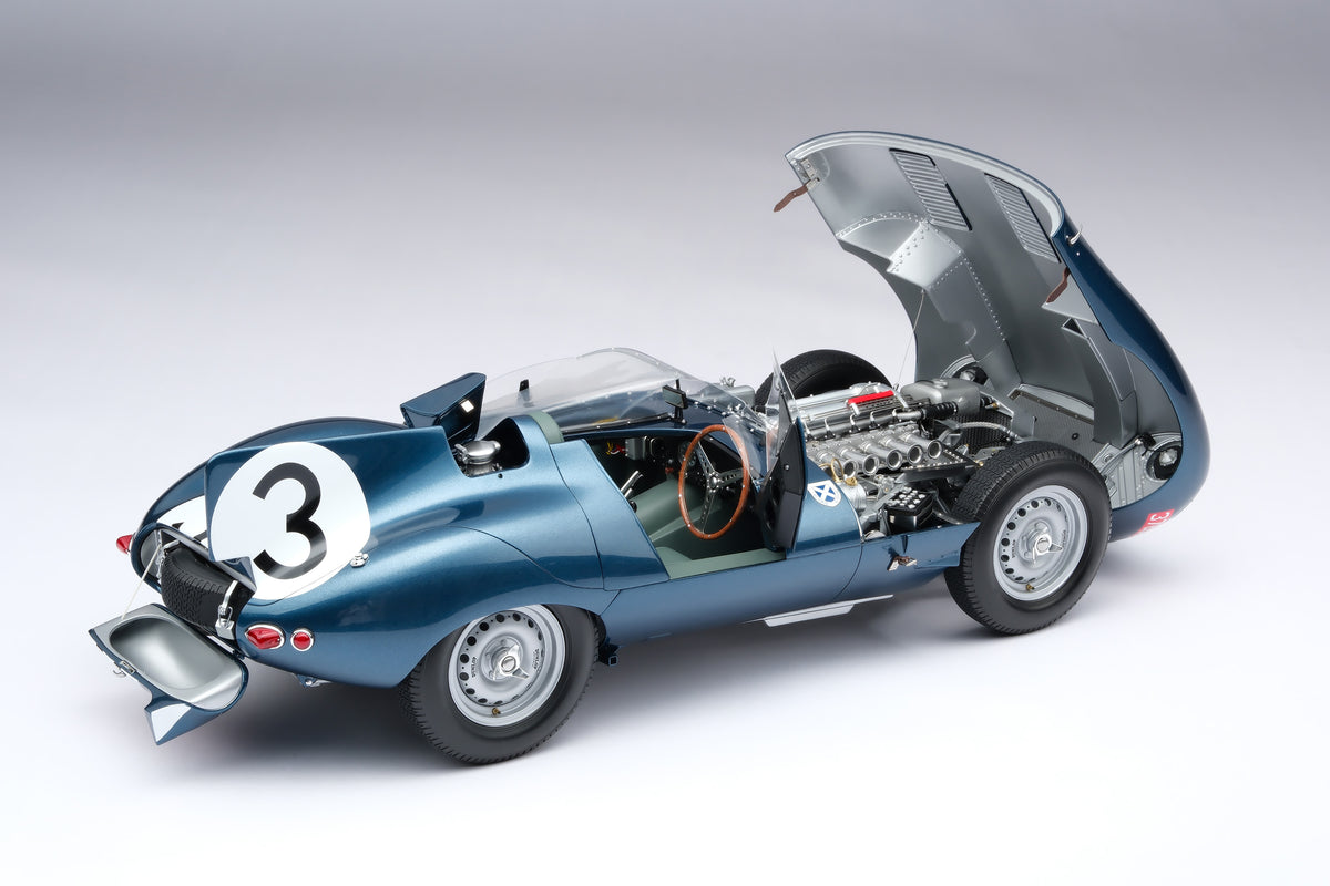 Jaguar D-type - Vainqueur du Mans 1957 - Flockhart & Bueb - Échelle 1/8