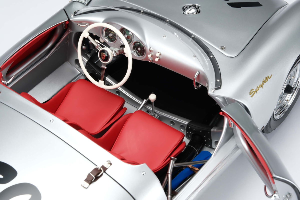 Porsche 550 RS Spyder 'Little Bastard' (1955) James Dean Figure Edition at 1:8 scale by Amalgam Collection