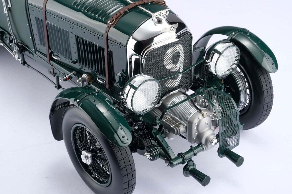 "1929 Bentley Blower" - 1930 Le Mans - Birkin & Chassagne 1:8 scale model positioned on a light background.