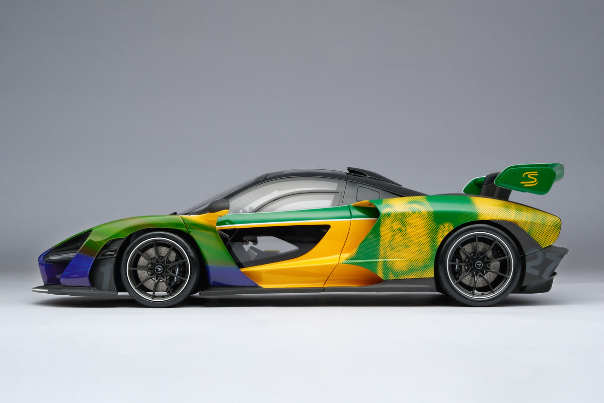 McLaren Senna in Senna Sempre Livery at 1:8 scale by Amalgam Collection