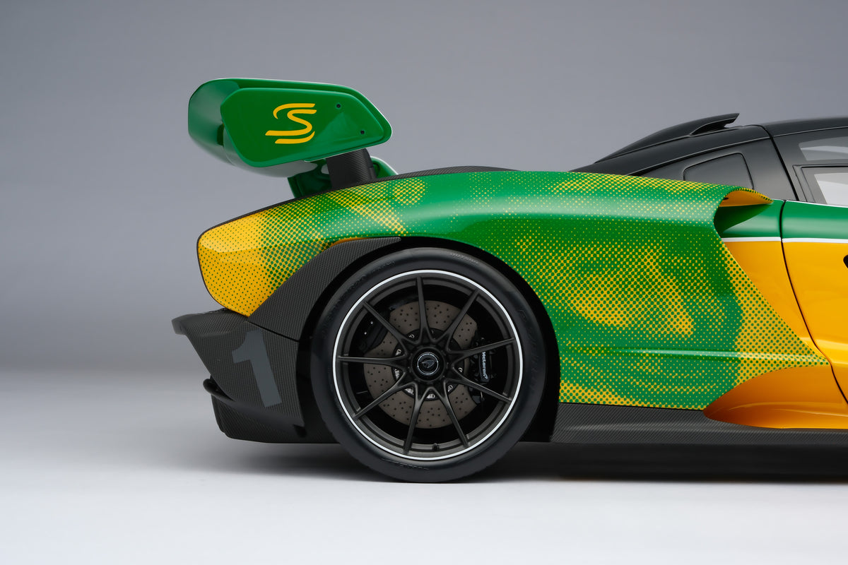 McLaren Senna in Senna Sempre Livery at 1:8 scale by Amalgam Collection