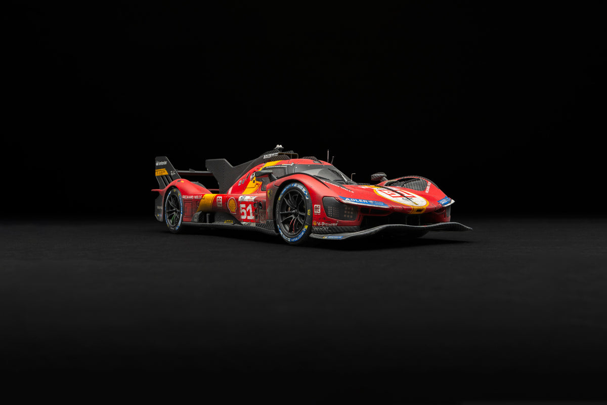 Ferrari 499P - Hypercar #51 - 2023 Le Mans Winner - Race Weathered - 1:18 scale
