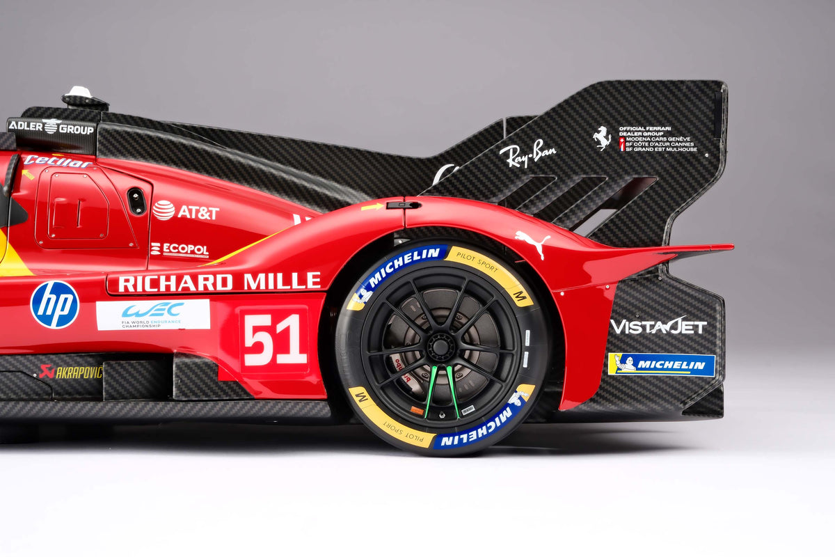 Ferrari 499P - Hypercar n° 51 - Le Mans 2025 - Troisième place - Échelle 1:8