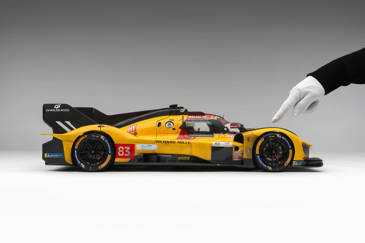 Ferrari 499P - Hypercar #83 - 2025 Le Mans Winner - Race Weathered - 1:8 scale