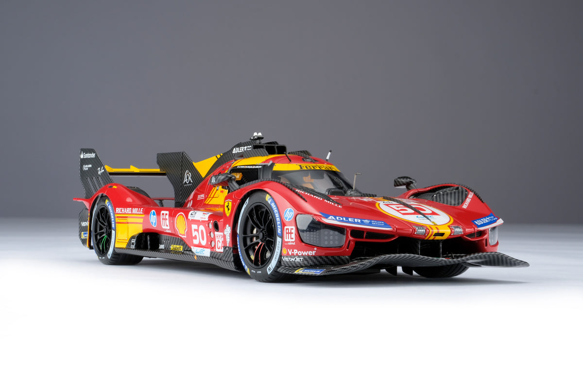Ferrari 499P - Hypercar n° 50 - Vainqueur des 24 Heures du Mans 2024 - Échelle 1:18
