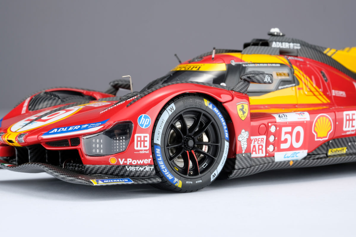 Ferrari 499P - Hypercar n° 50 - Vainqueur des 24 Heures du Mans 2024 - Échelle 1:18