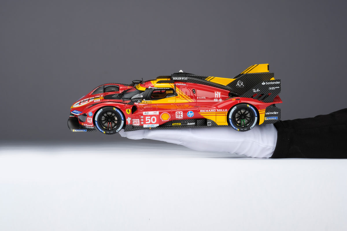 Ferrari 499P - Hypercar n° 50 - Vainqueur des 24 Heures du Mans 2024 - Échelle 1:18