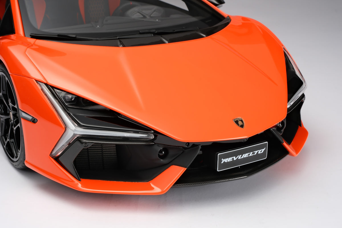 Lamborghini Revuelto (2023) - Limited Edition in Arancio Apodis at 1:8 scale by Amalgam Collection