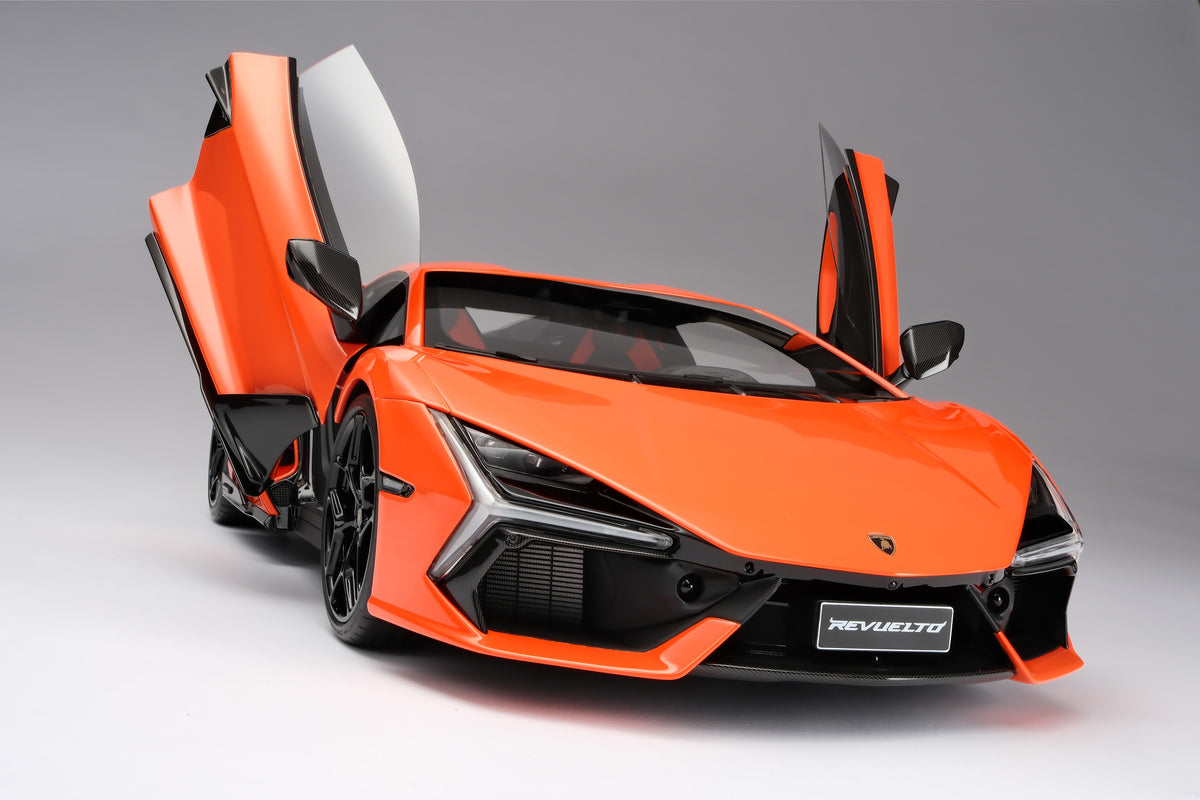 Lamborghini Revuelto (2023) - Limited Edition in Arancio Apodis at 1:8 scale by Amalgam Collection