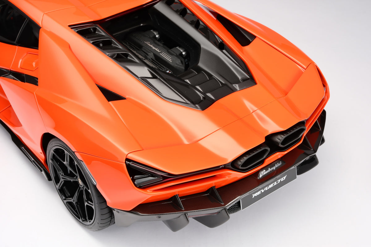 Lamborghini Revuelto (2023) - Limited Edition in Arancio Apodis at 1:8 scale by Amalgam Collection