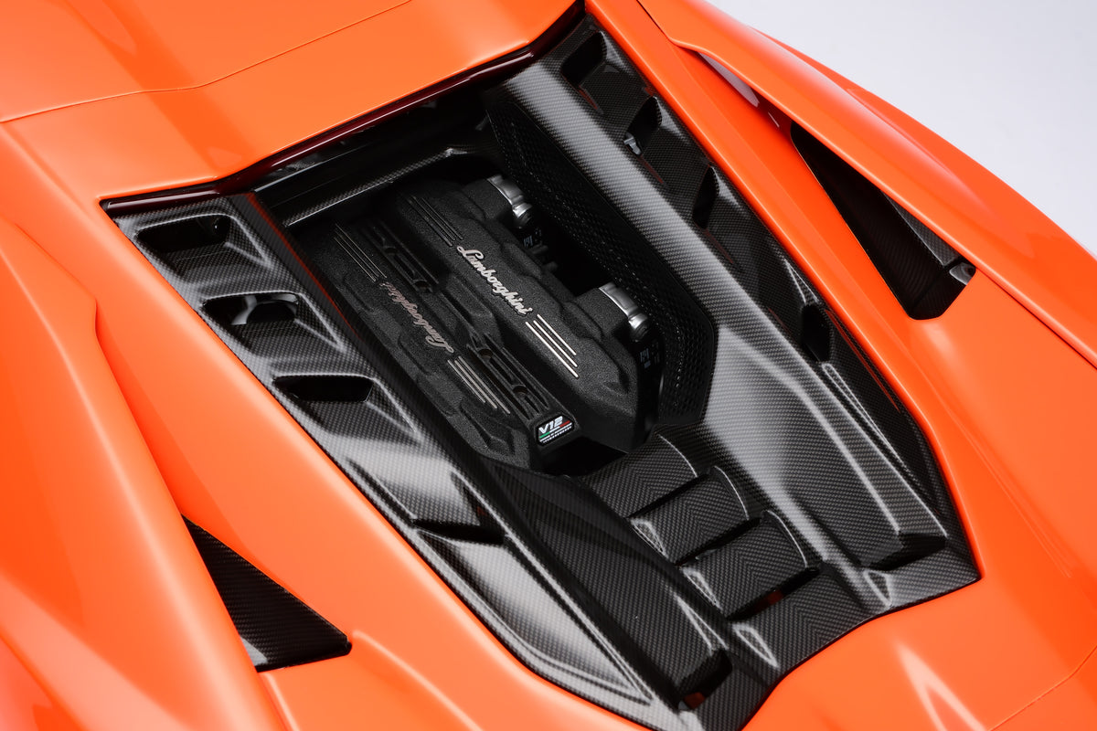 Lamborghini Revuelto (2023) - Limited Edition in Arancio Apodis at 1:8 scale by Amalgam Collection