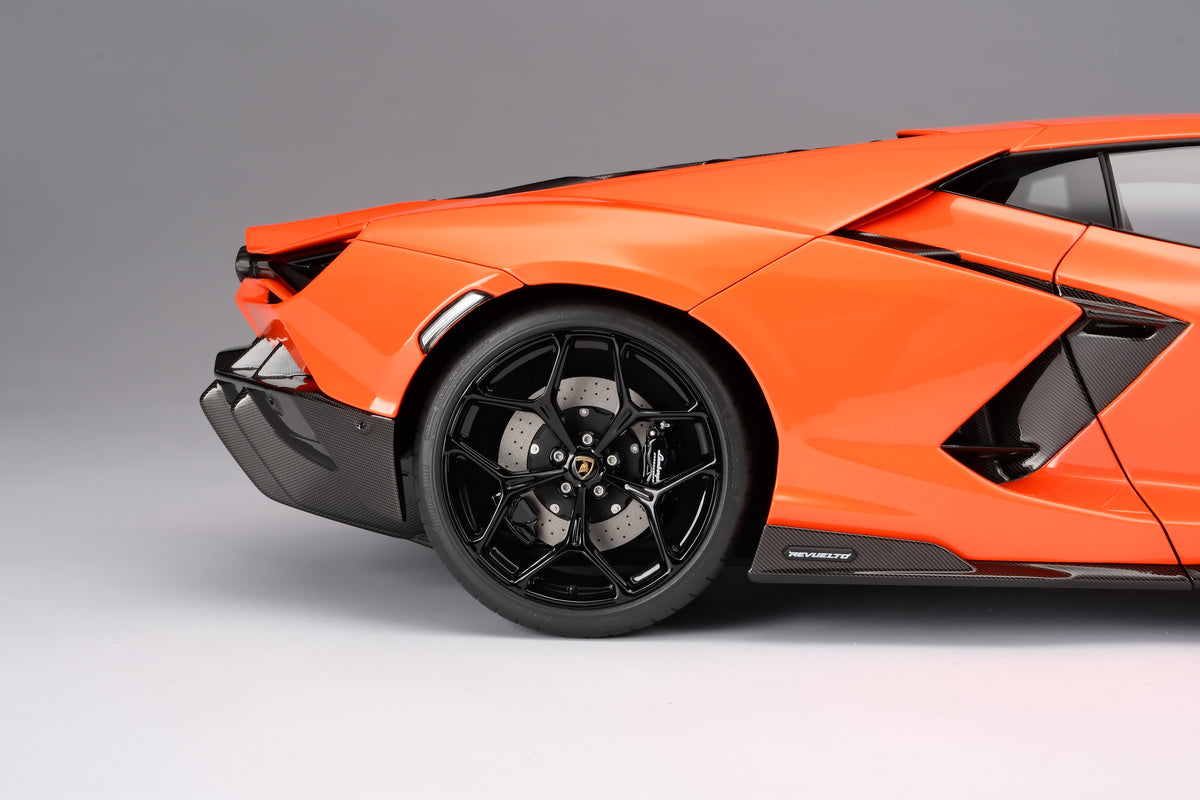 Lamborghini Revuelto (2023) - Limited Edition in Arancio Apodis at 1:8 scale by Amalgam Collection