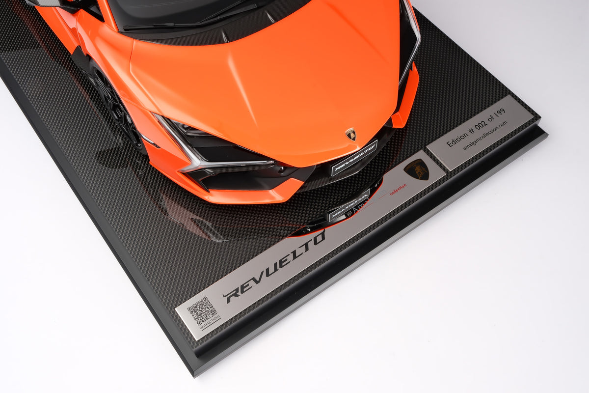 Lamborghini Revuelto (2023) - Limited Edition in Arancio Apodis at 1:8 scale by Amalgam Collection