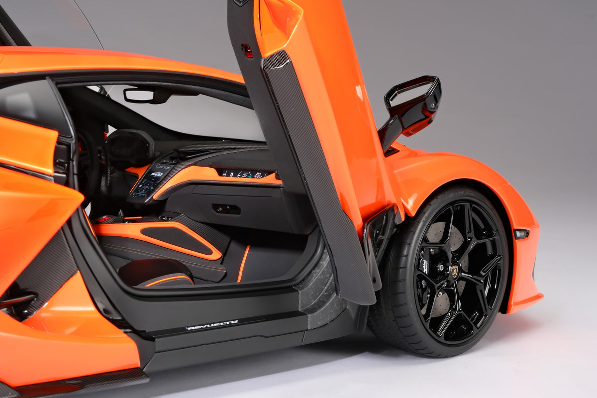Lamborghini Revuelto (2023) - Limited Edition in Arancio Apodis at 1:8 scale by Amalgam Collection