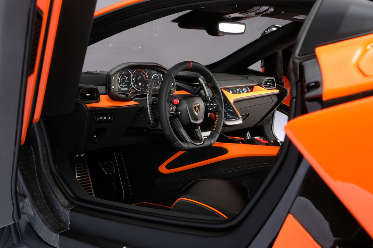 Lamborghini Revuelto (2023) - Limited Edition in Arancio Apodis at 1:8 scale by Amalgam Collection