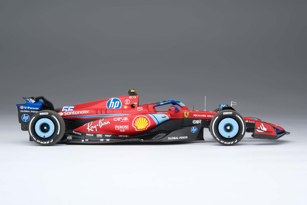 Ferrari SF-24 - 2024 Miami Grand Prix - #55 Carlos Sainz at 1:18 scale by Amalgam Collection