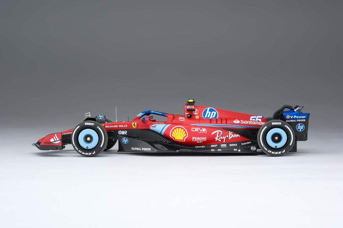 Ferrari SF-24 - 2024 Miami Grand Prix - #55 Carlos Sainz at 1:18 scale by Amalgam Collection