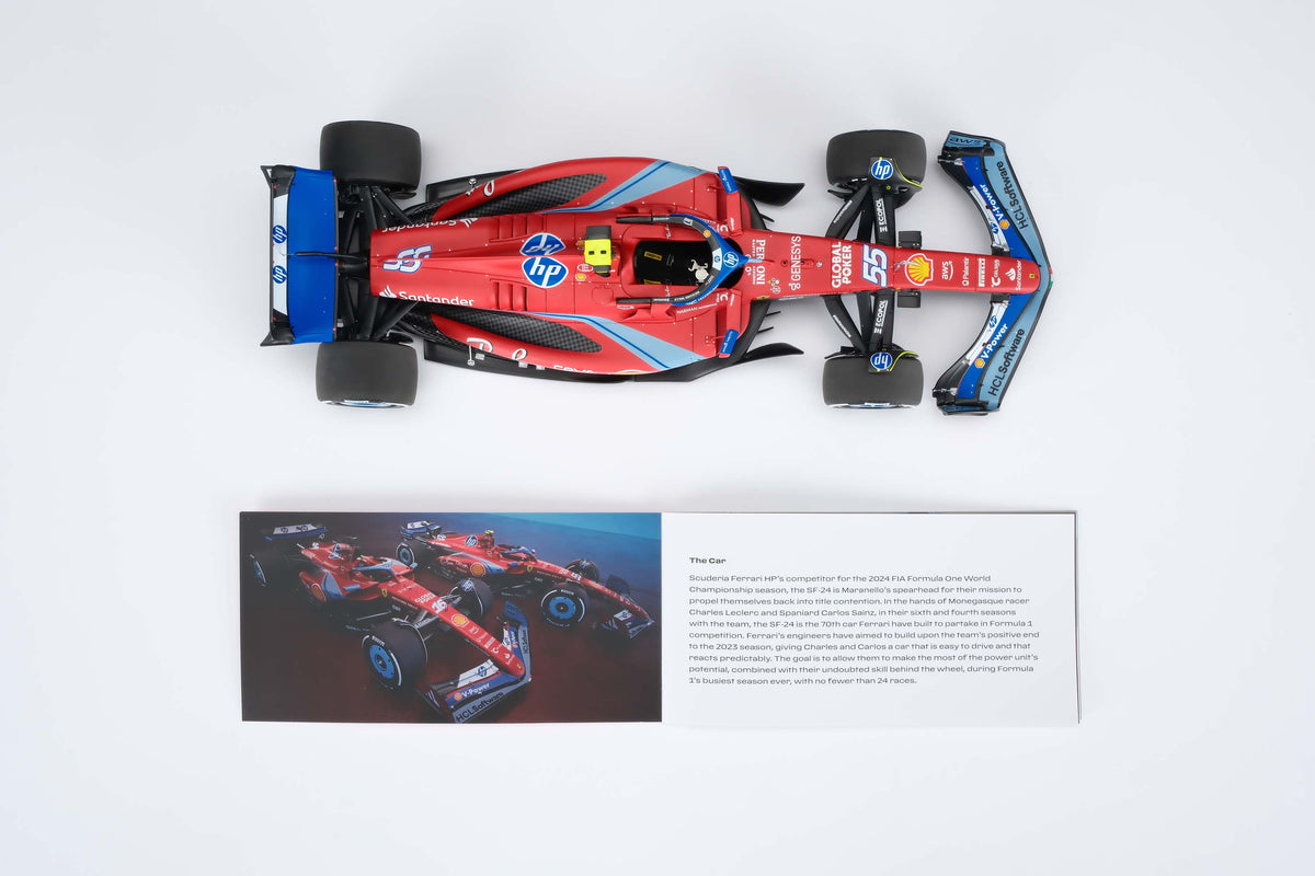 Ferrari SF-24 - 2024 Miami Grand Prix - #55 Carlos Sainz at 1:18 scale by Amalgam Collection