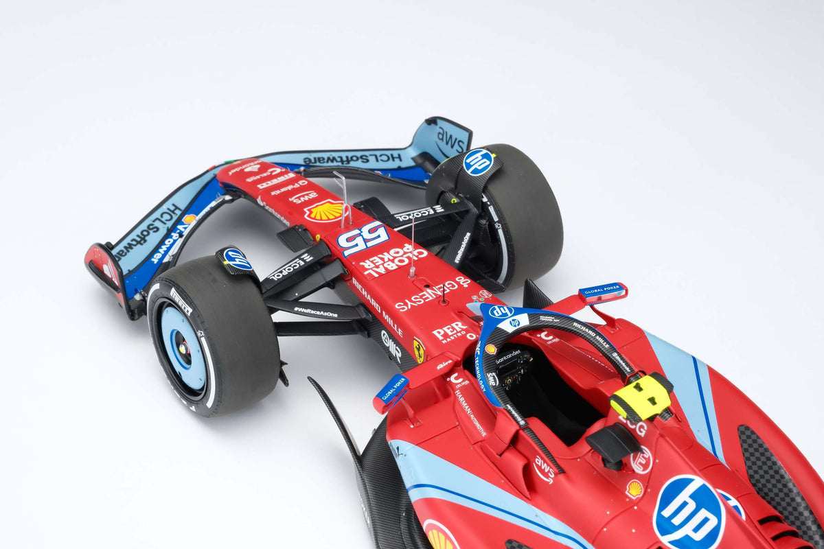 Ferrari SF-24 - 2024 Miami Grand Prix - #55 Carlos Sainz at 1:18 scale by Amalgam Collection