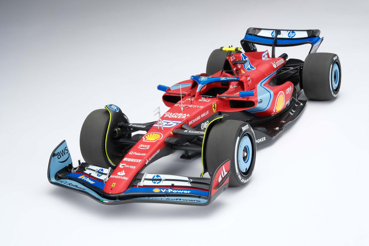 Ferrari SF-24 - 2024 Miami Grand Prix - #55 Carlos Sainz at 1:18 scale by Amalgam Collection