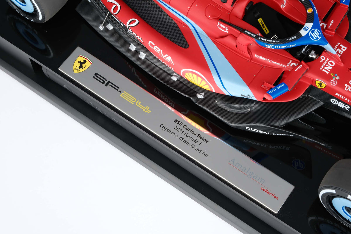 Ferrari SF-24 - 2024 Miami Grand Prix - #55 Carlos Sainz at 1:18 scale by Amalgam Collection