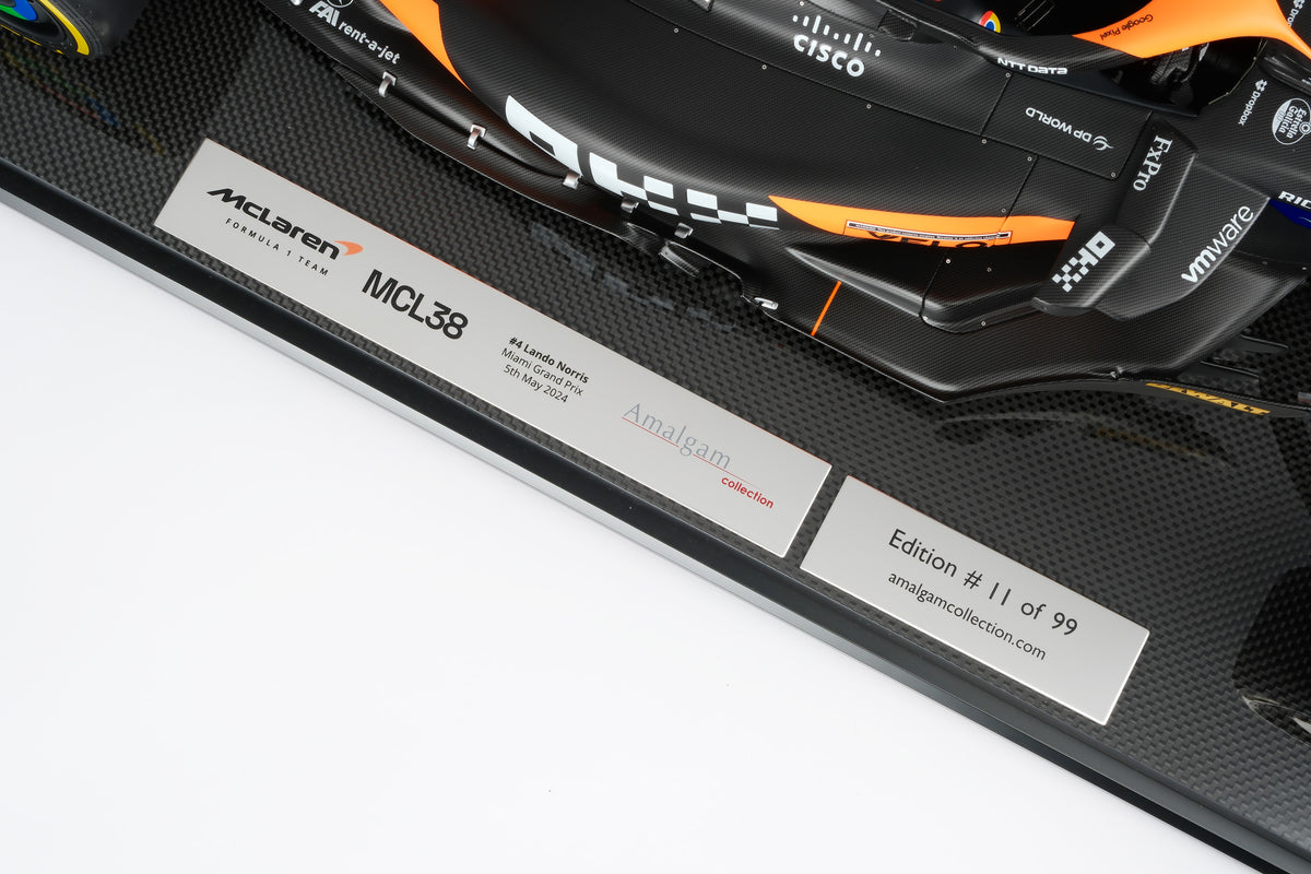 McLaren MCL38 - 2024 Miami Grand Prix - #4 Lando Norris - 1:8 scale by Amalgam Collection