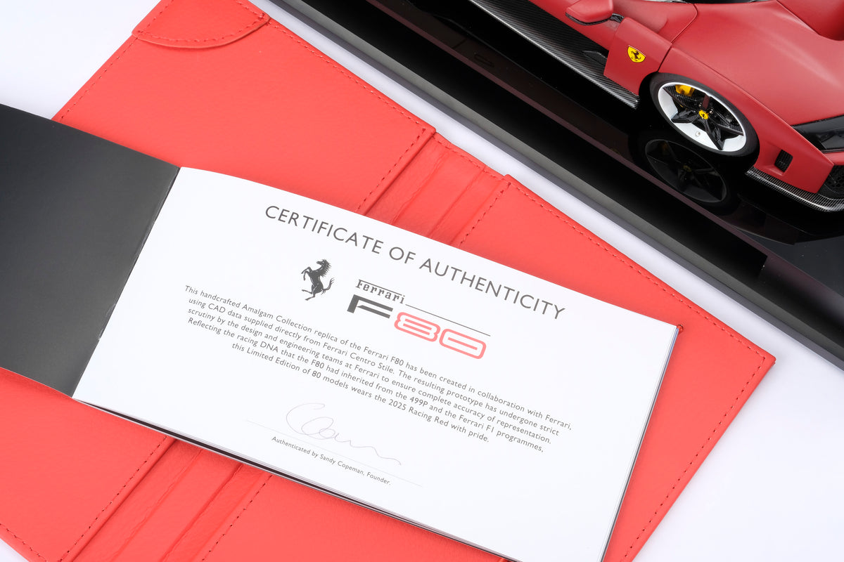 Ferrari F80 - Rouge Course 2025 - Échelle 1:18