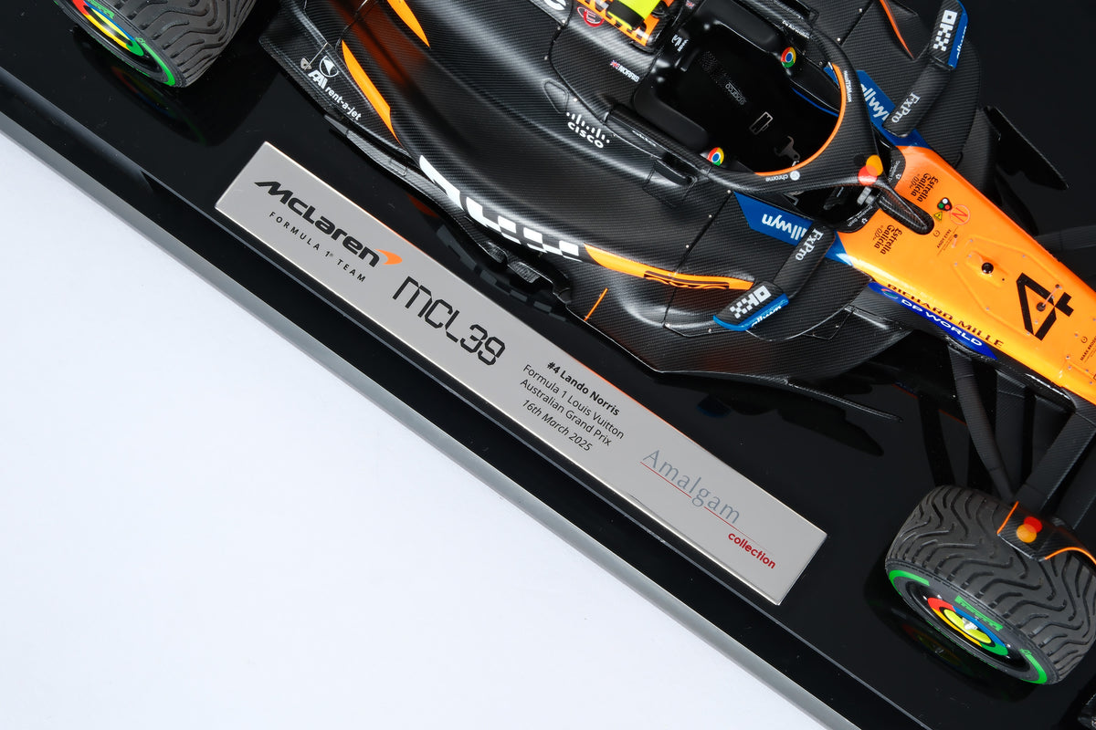 McLaren MCL39 - 2025 Australian Grand Prix - #4 Lando Norris at 1:18 scale by Amalgam Collection