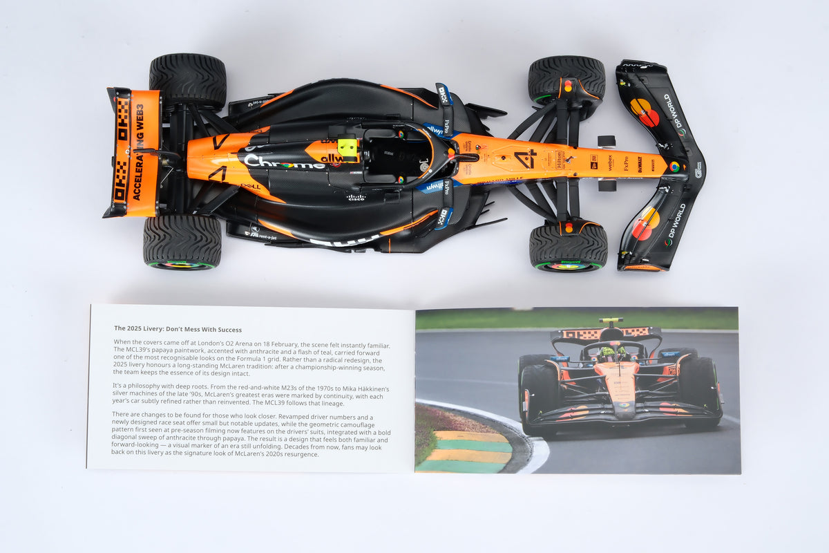McLaren MCL39 - 2025 Australian Grand Prix - #4 Lando Norris at 1:18 scale by Amalgam Collection