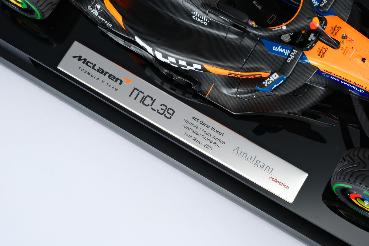 McLaren MCL39 - 2025 Australian Grand Prix - #81 Oscar Piastri at 1:18 scale by Amalgam Collection