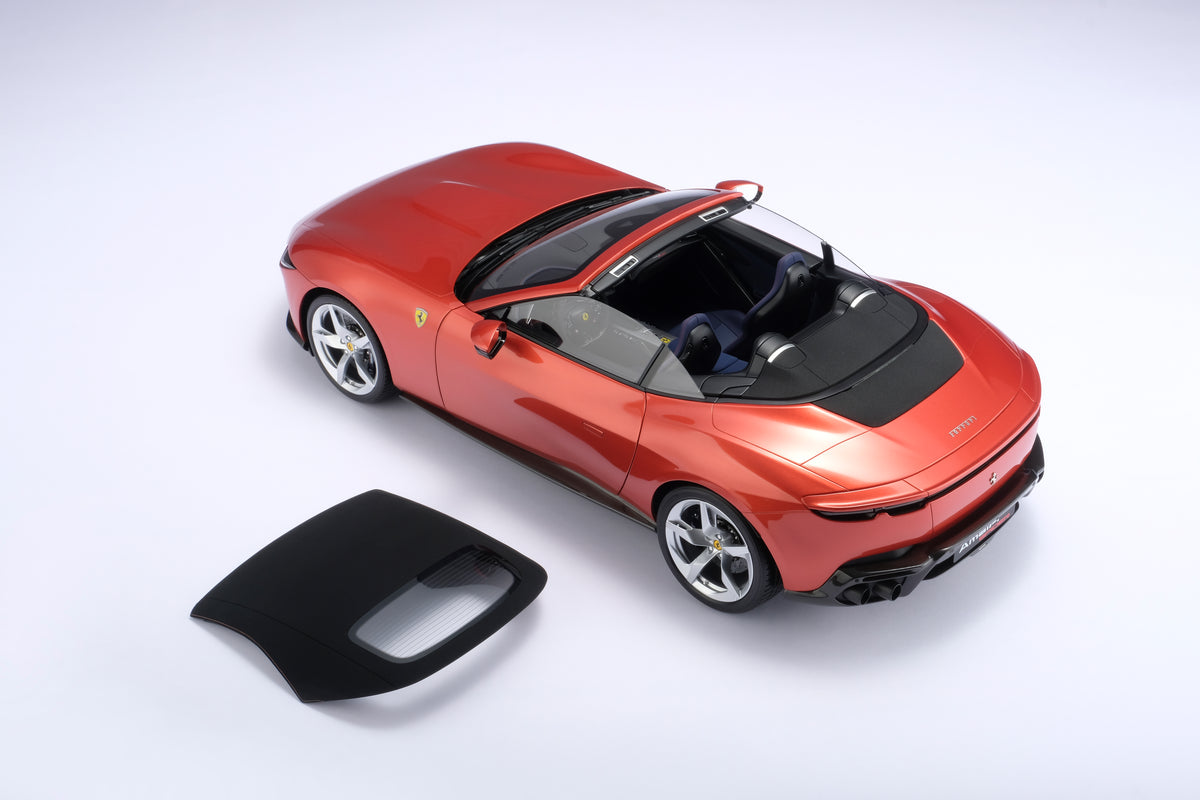 Ferrari Amalfi Spider (2026) - Rosso Tramonto - Échelle 1:8