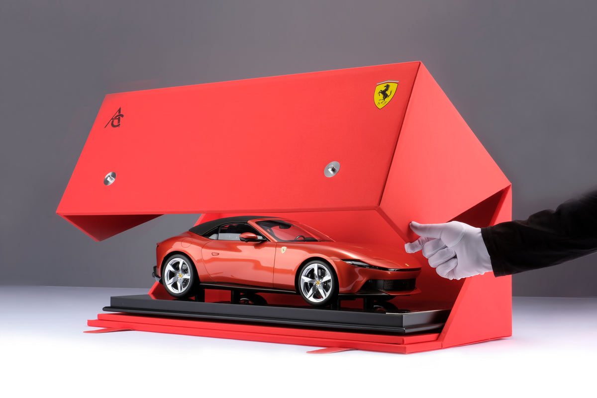 Ferrari Amalfi Spider (2026) - Rosso Tramonto - Échelle 1:8