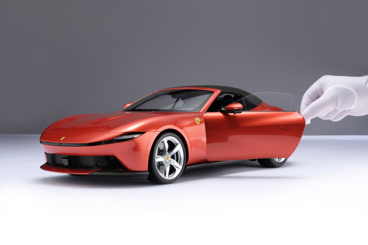 Ferrari Amalfi Spider (2026) - Rosso Tramonto - Échelle 1:8