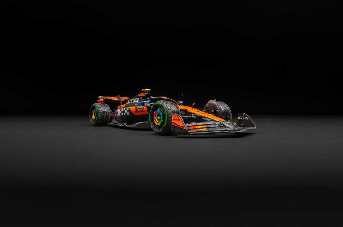 McLaren MCL39 - Vainqueur du Grand Prix d'Australie 2025 - Effets de l'usure de la course - Lando Norris - Échelle 1:18