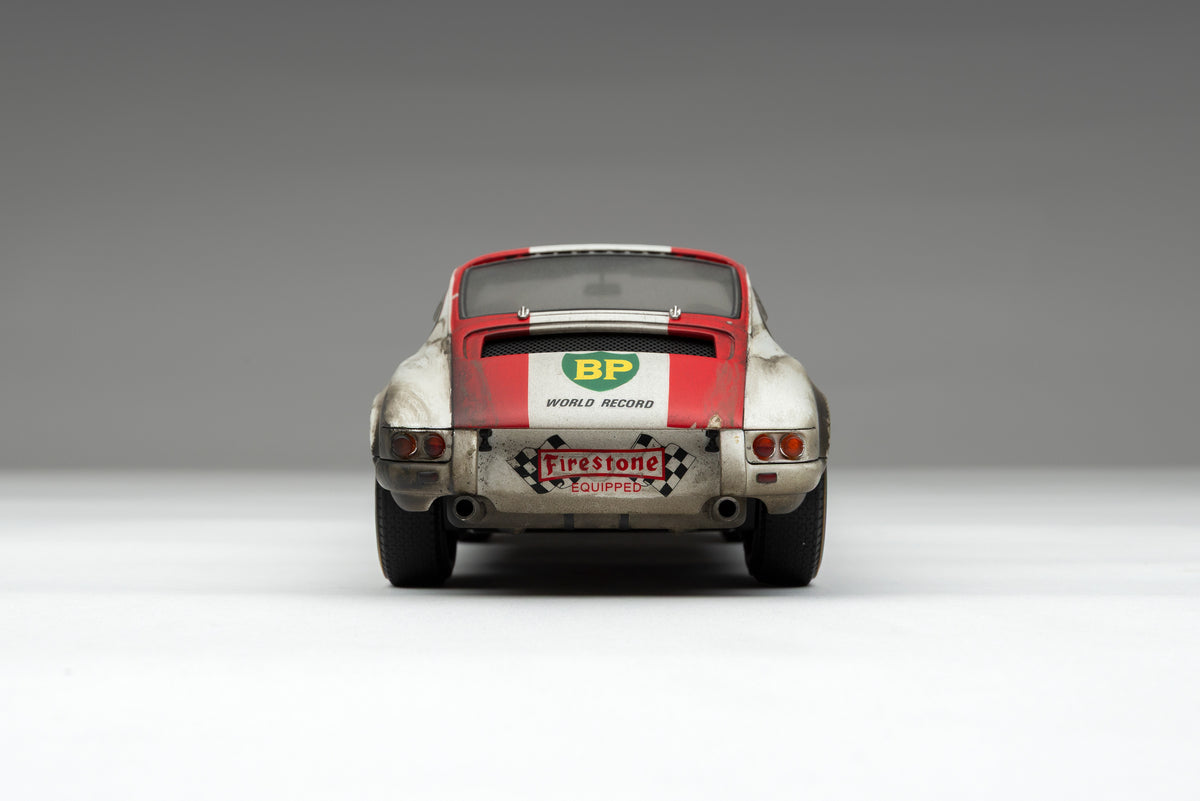 Porsche 911 R - 1967 BP World Record Attempt Specification - Race Weathered - 1:18 scale