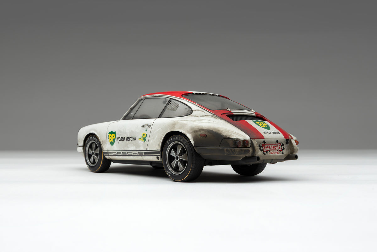 Porsche 911 R - 1967 BP World Record Attempt Specification - Race Weathered - 1:18 scale