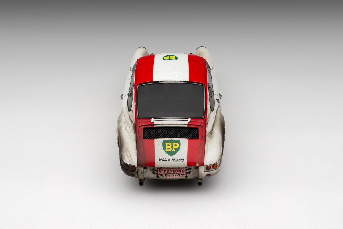 Porsche 911 R - 1967 BP World Record Attempt Specification - Race Weathered - 1:18 scale