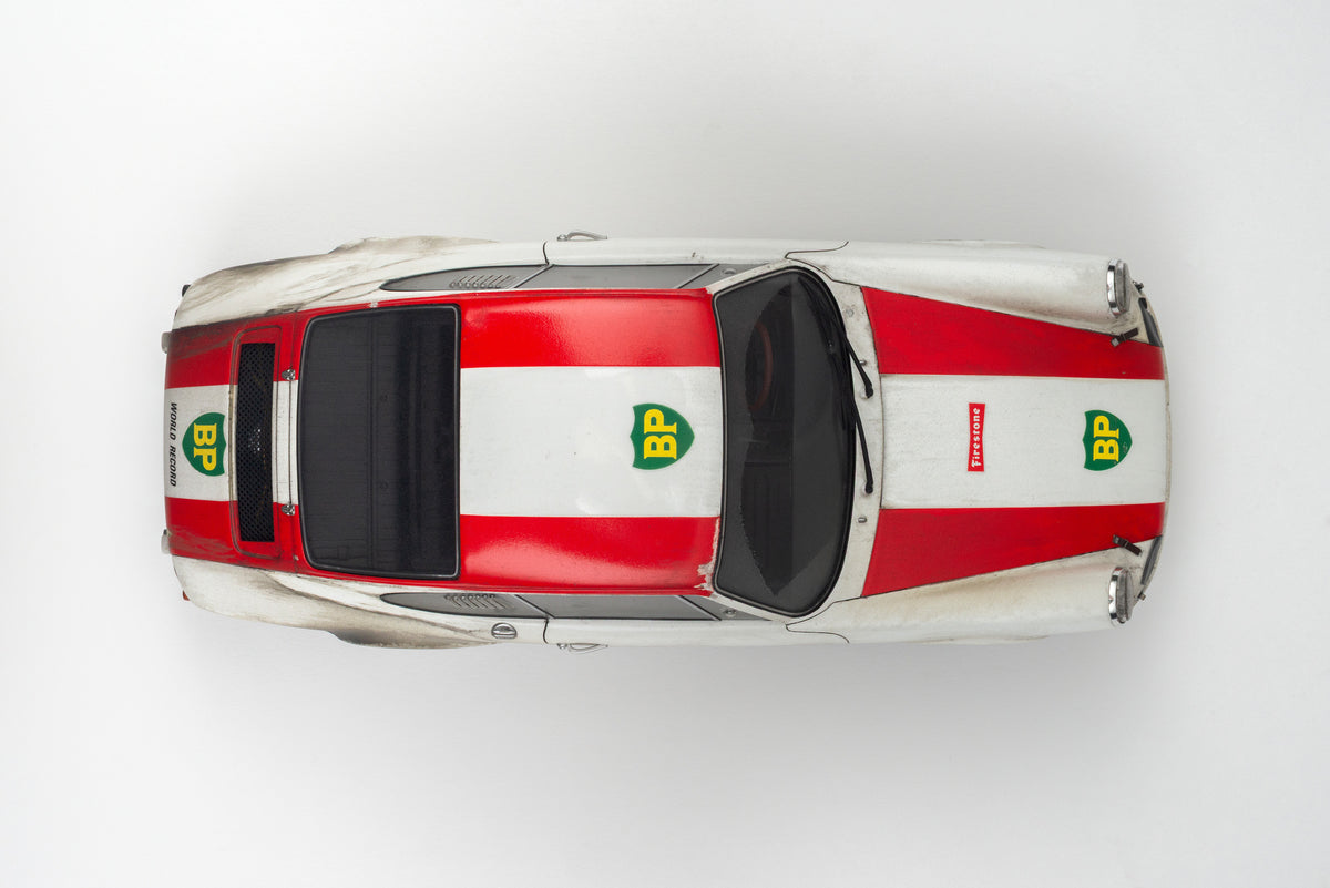 Porsche 911 R - 1967 BP World Record Attempt Specification - Race Weathered - 1:18 scale
