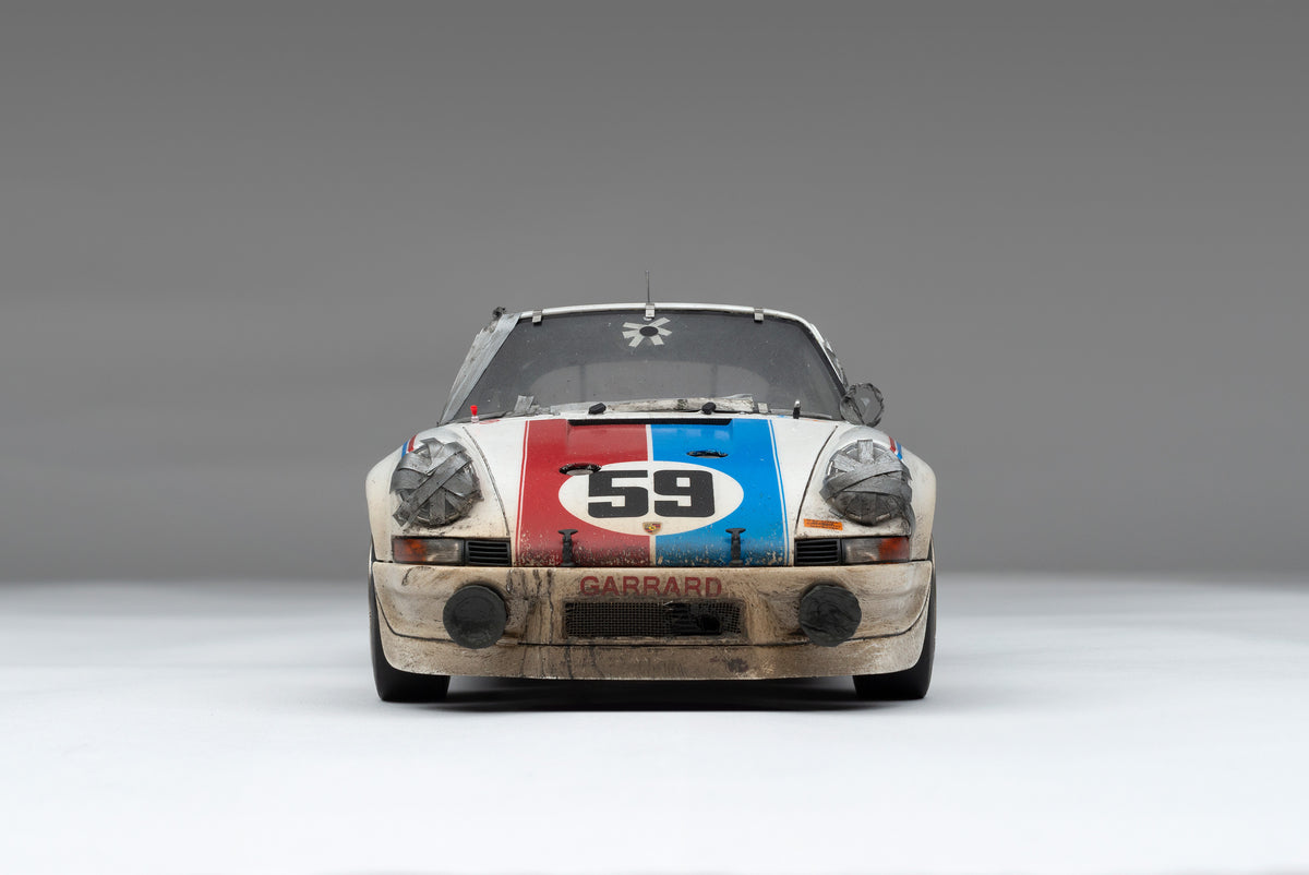 Porsche 911 RSR 2.8 - 1973 Daytona - Brumos Livery - Race Weathered - at 1:18 scale by Amalgam Collection