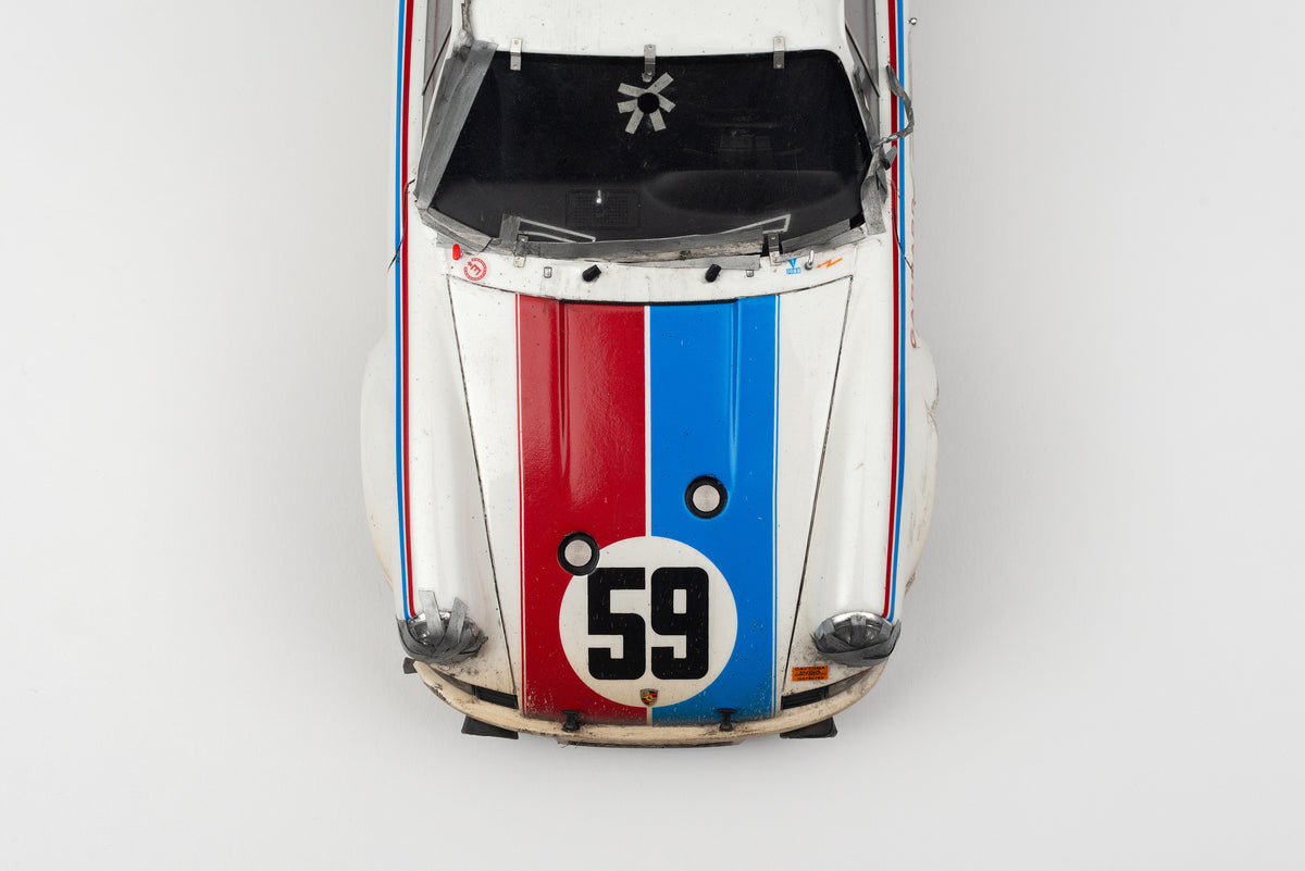 Porsche 911 RSR 2.8 - 1973 Daytona - Brumos Livery - Race Weathered - at 1:18 scale by Amalgam Collection