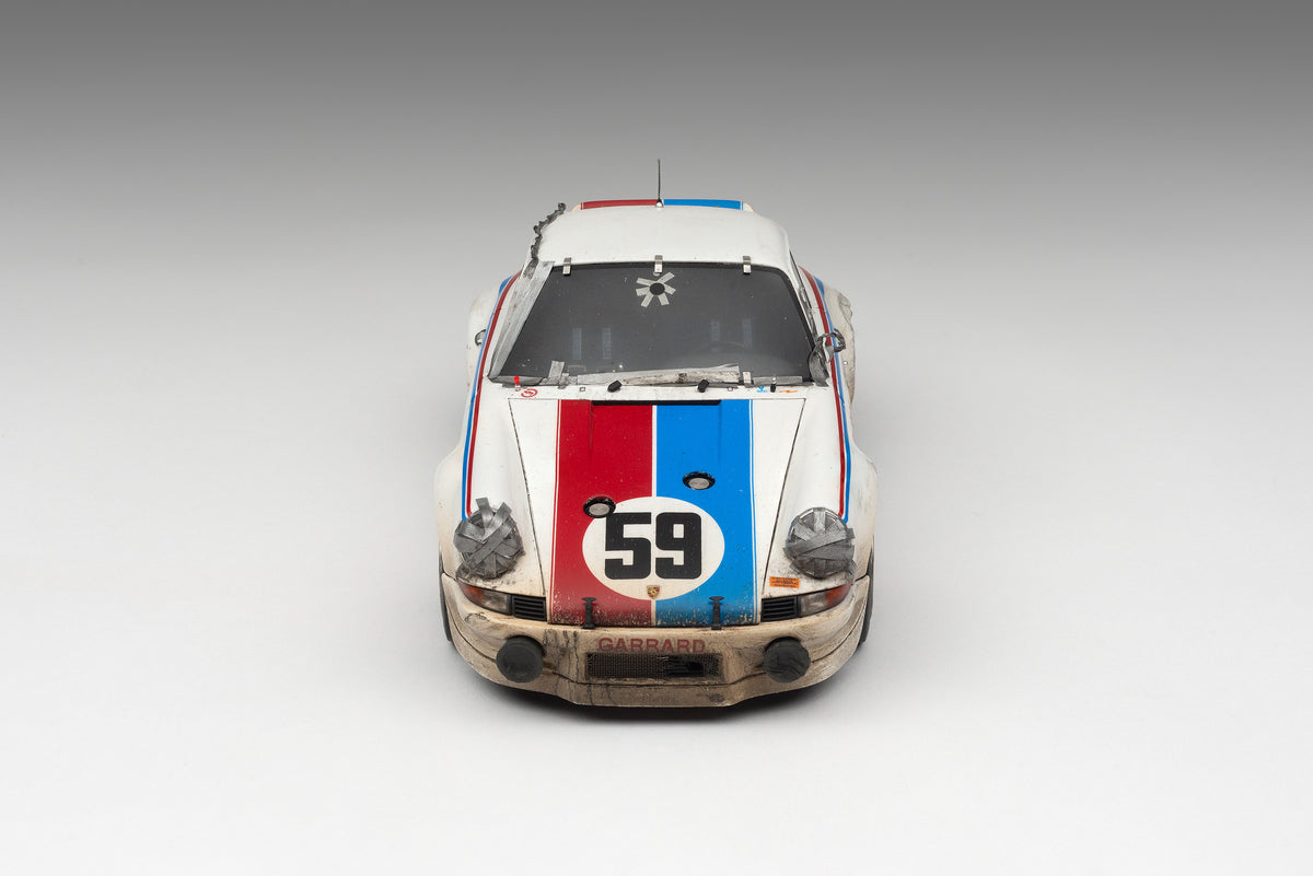 Porsche 911 RSR 2.8 - 1973 Daytona - Brumos Livery - Race Weathered - at 1:18 scale by Amalgam Collection