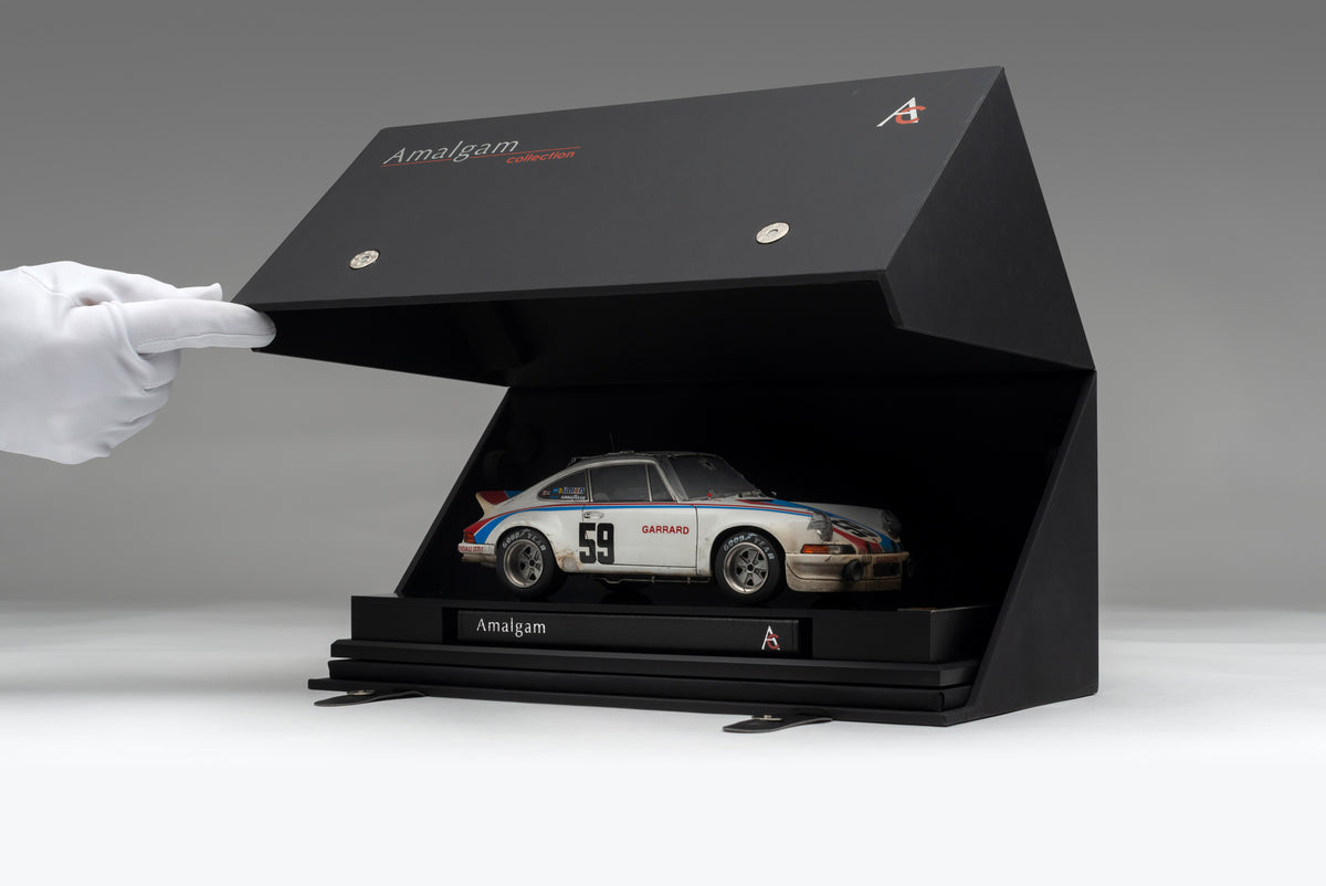 Porsche 911 RSR 2.8 - 1973 Daytona - Brumos Livery - Race Weathered - at 1:18 scale by Amalgam Collection