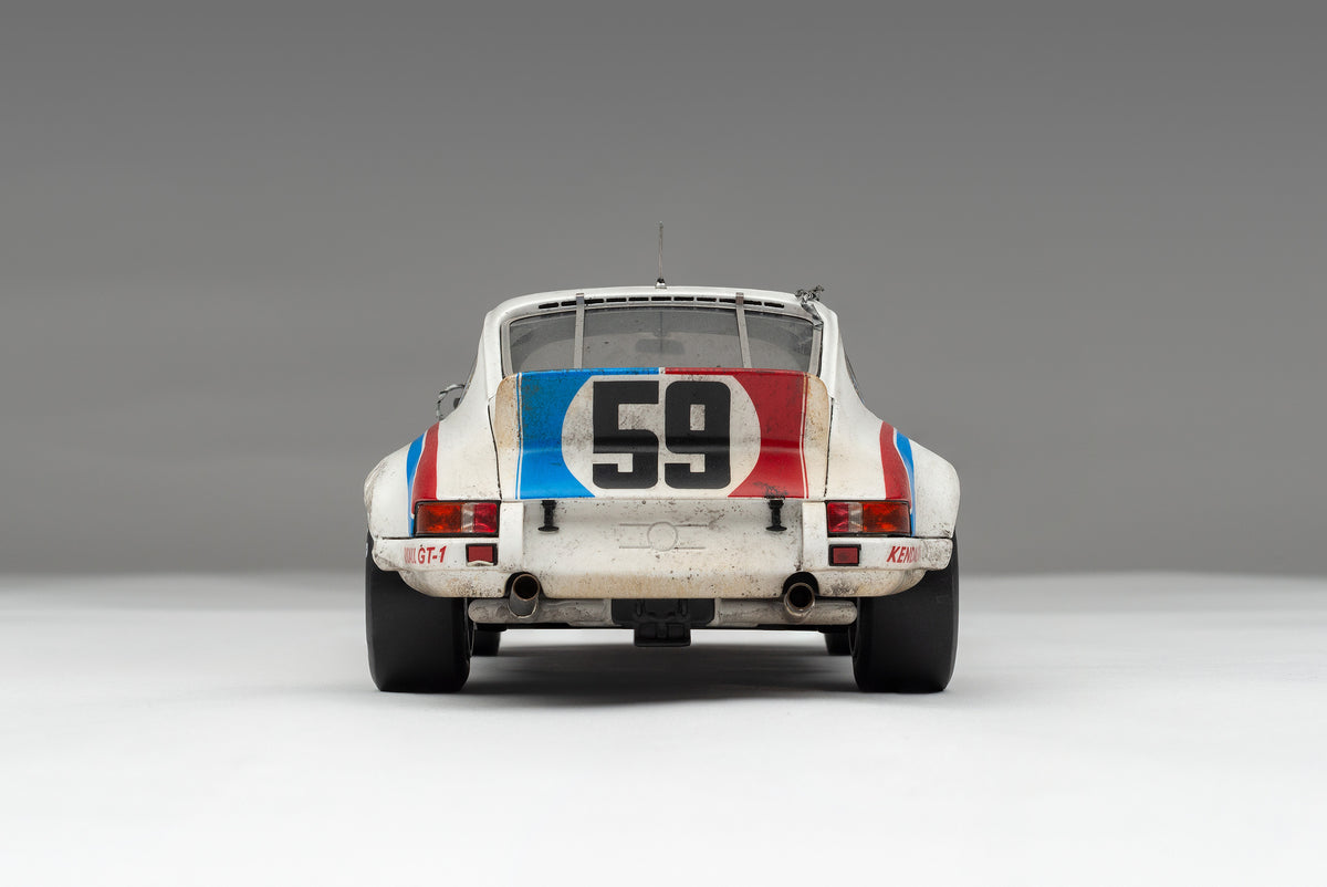 Porsche 911 RSR 2.8 - 1973 Daytona - Brumos Livery - Race Weathered - at 1:18 scale by Amalgam Collection