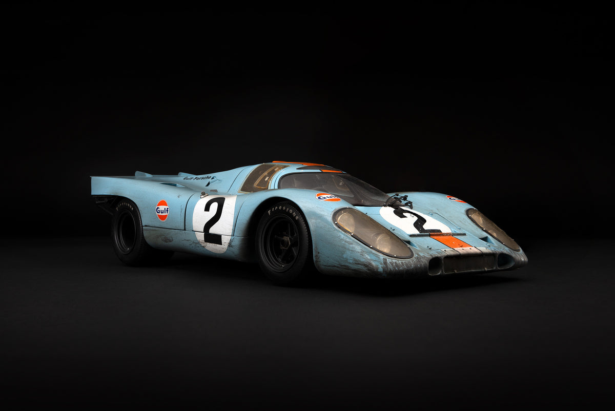 Porsche 917 KH - Vainqueur de Daytona en 1971 - Rodríguez & Oliver - Effets de l'usure de la course - Échelle 1:8