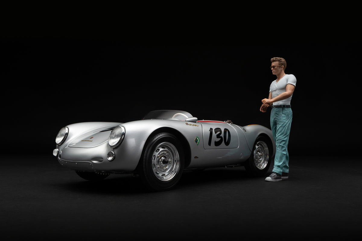 Porsche 550 RS Spyder « Little Bastard » (1955) Édition avec figurine de James Dean - Échelle 1/8