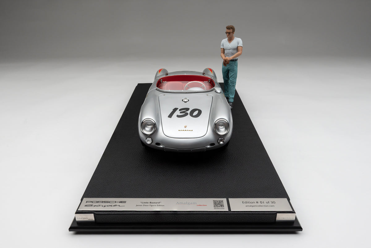 Porsche 550 RS Spyder 'Little Bastard' (1955) James Dean Figure Edition at 1:8 scale by Amalgam Collection