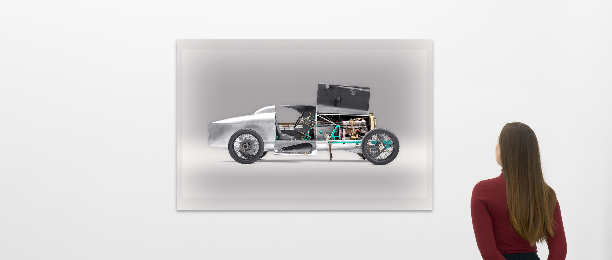 Aston Martin Razor Blade - 150cm Halbton-Flachbettdruck - Seitenansicht (Offen)