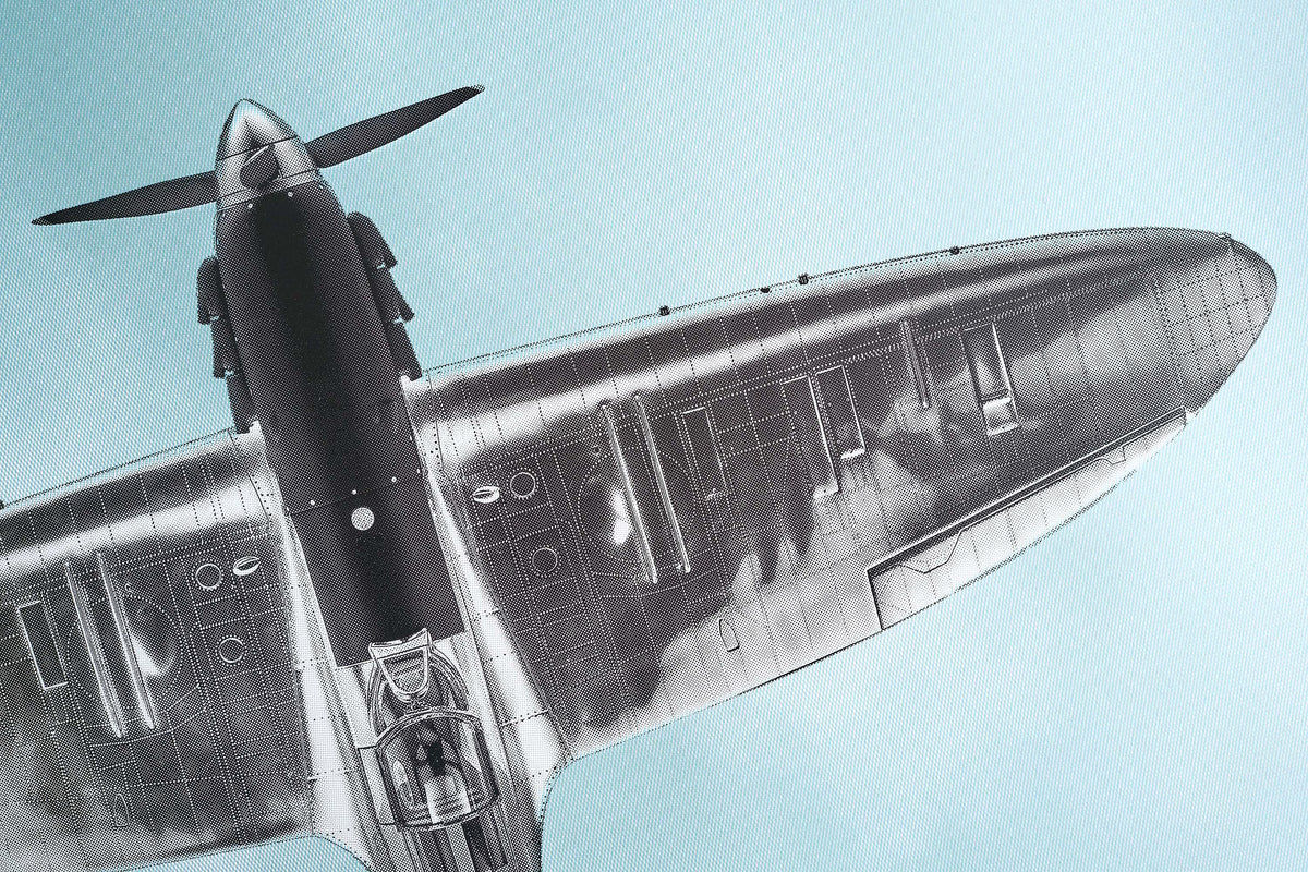 Spitfire Art Screen Print